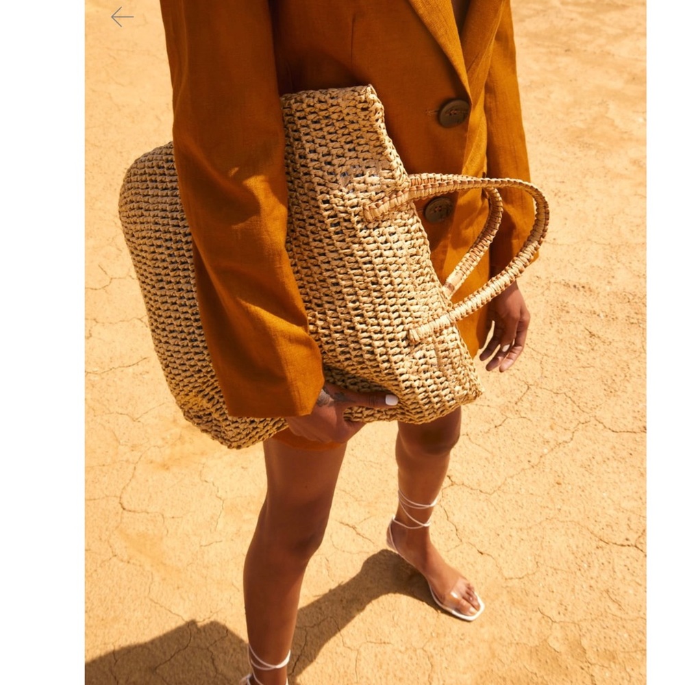 Handmade Artisan Straw Tote